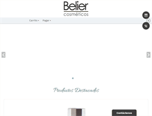 Tablet Screenshot of cosmeticosbelier.com